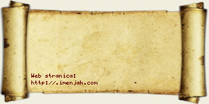 Jana Tasić vizit kartica